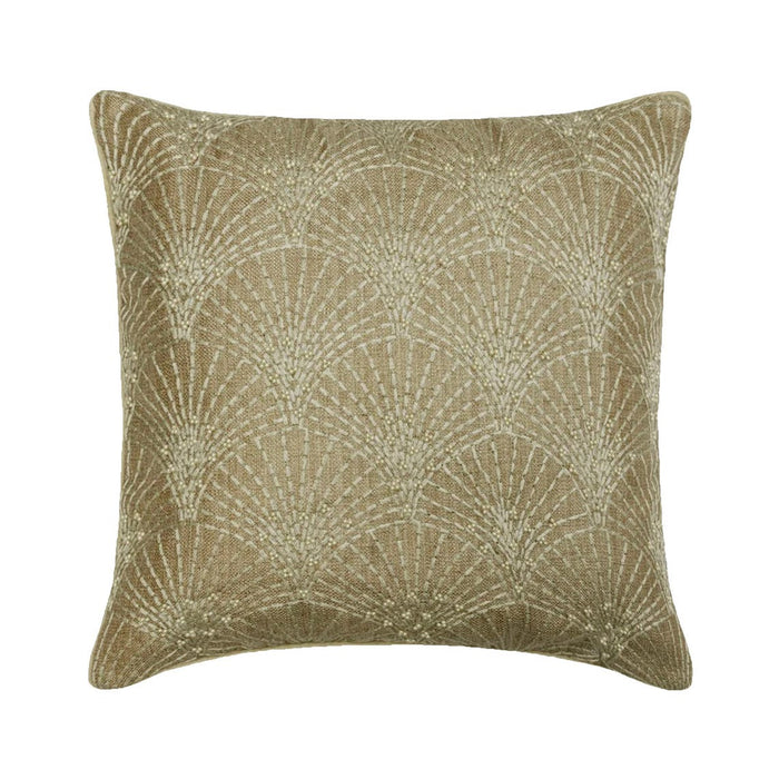 Pearl Deeds - Beige Linen Decorative Euro Sham