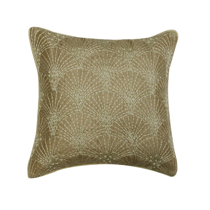 Pearl Memory - Grey Linen Throw Pillow Cover
