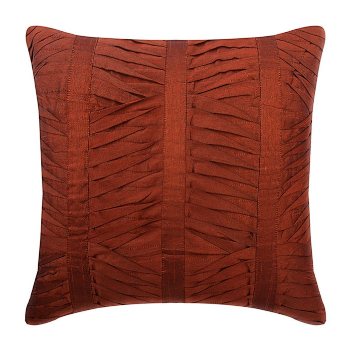 Pink Illusion - Pink Art Silk Throw Pillow Cover