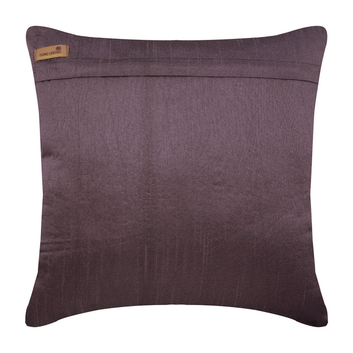 Plum Digest - Plum Art Silk Throw Pillow Cover