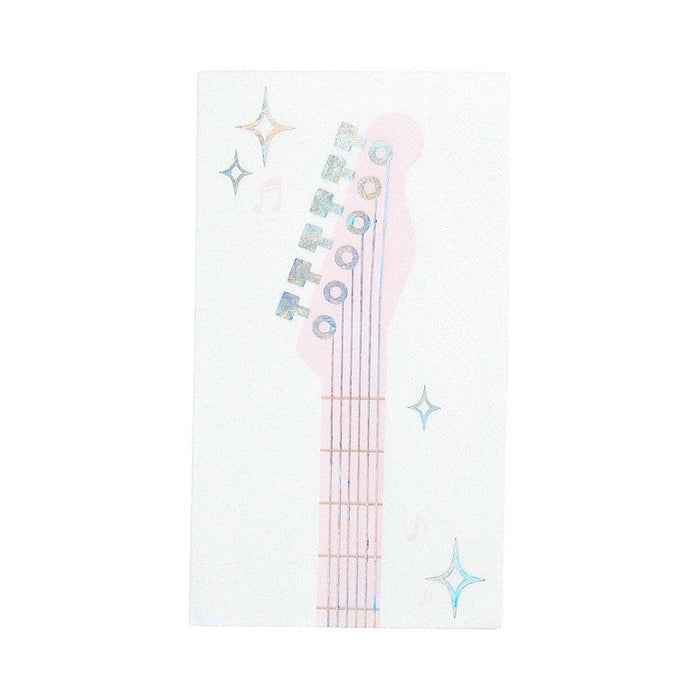 Pop Star Dance Party Guitar Guest Towel Gatherings by Curated Paperie