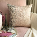Princess Sparkle - Powder Pink Art Silk Decorative Euro Sham