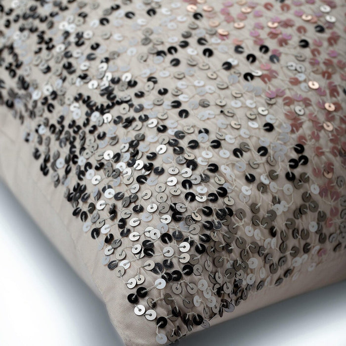 Princess Sparkle - Powder Pink Art Silk Decorative Euro Sham