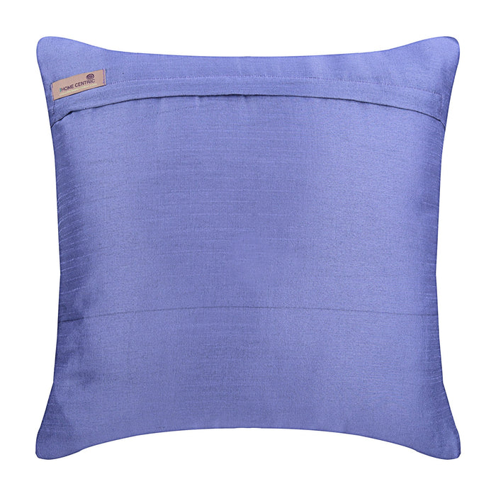 Purpley Beauty - Purple Art Silk Throw Pillow Cover