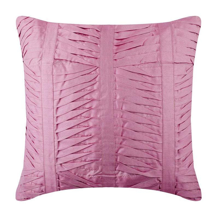Purpley Beauty - Purple Art Silk Throw Pillow Cover