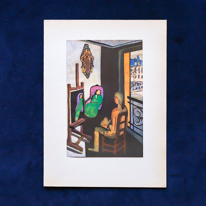 Rare Vintage 1946 Matisse "Le Peintre et son Modêle" French Lithograph Art