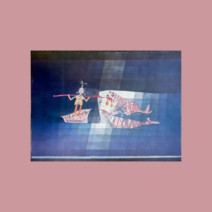 Vintage 50s Klee Offset Lithograph Art