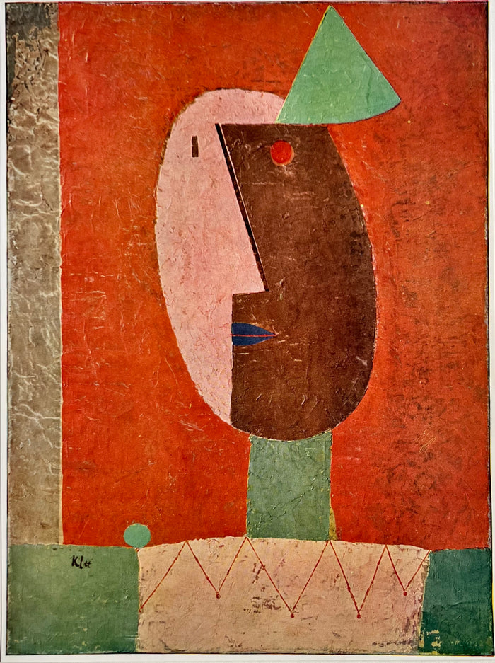 Rare Vintage 1955 Klee "Clown" Offset Lithograph