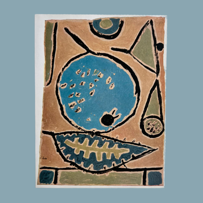 Rare Vintage 1955 Klee "Coelin Fruit" Offset Lithograph