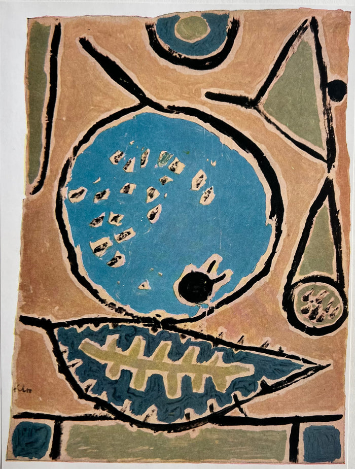 Rare Vintage 1955 Klee "Coelin Fruit" Offset Lithograph