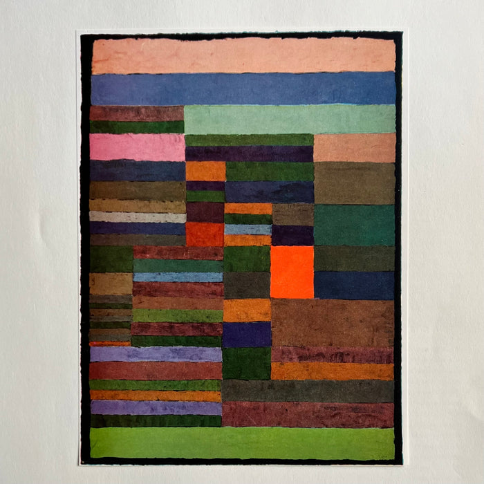 Rare Vintage 1955 Klee "Individualized Measurement of Strata" Offset Lithograph