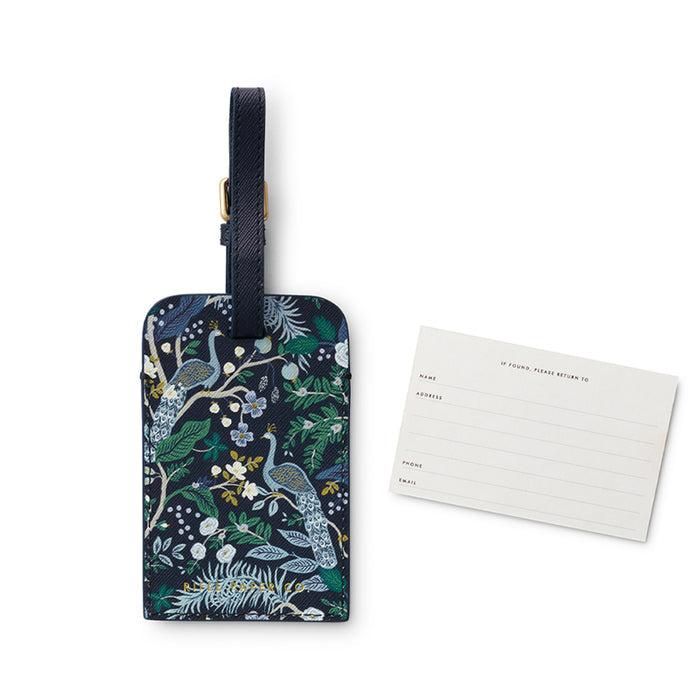 rifle-paper-co-peacock-luggage-tag