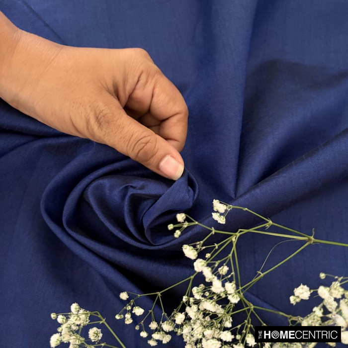 Royal Blue Art Silk / Faux Silk Fabric By The Yard