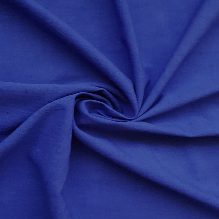 Royal Blue Cotton Linen Fabric