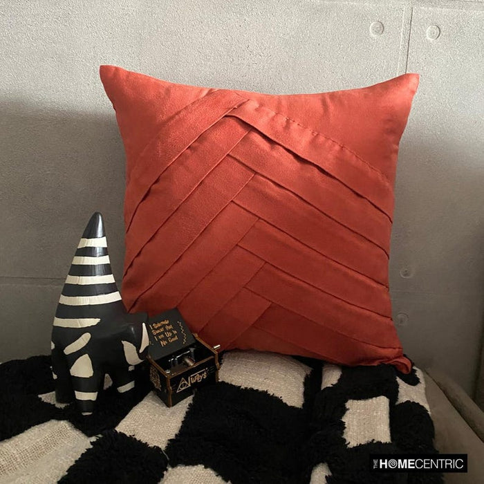Rust No Limits No Lines - Rust Suede Throw Pillow Cover