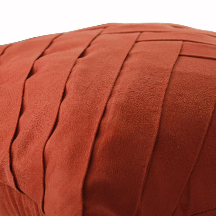 Rust No Limits No Lines - Rust Suede Throw Pillow Cover
