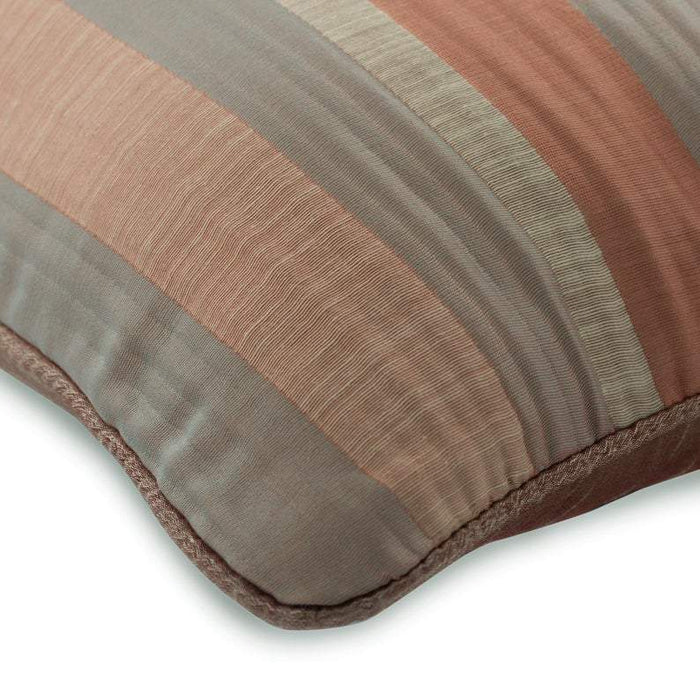 Rusty Stripeness Pink & Orange Euro Sham