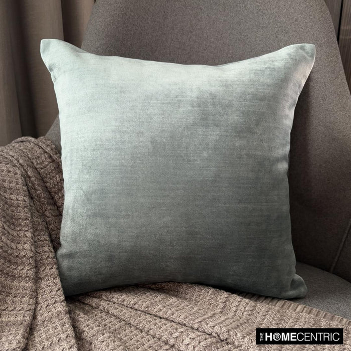 Sea Blue Velvet Throw Pillow Cover - Velvet Sea Jules