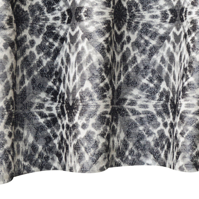 Shades of Gray Tie N Dye Jacquard Weave Curtain Panels
