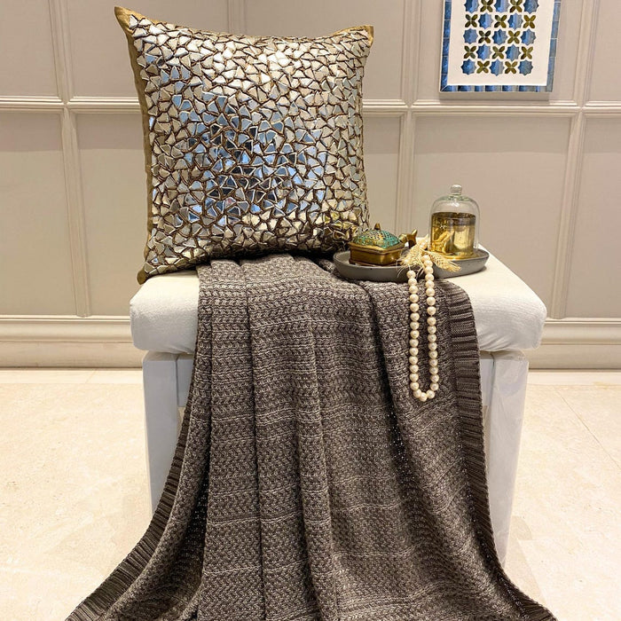 Shimmering Gold - Gold Silk Decorative Euro Sham