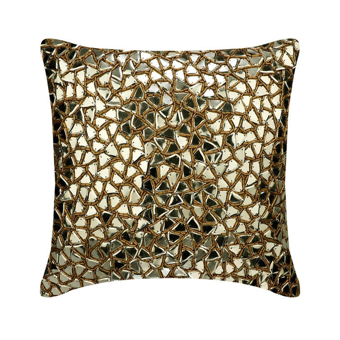 Shimmering Gold - Gold Silk Throw Pillow Cover
