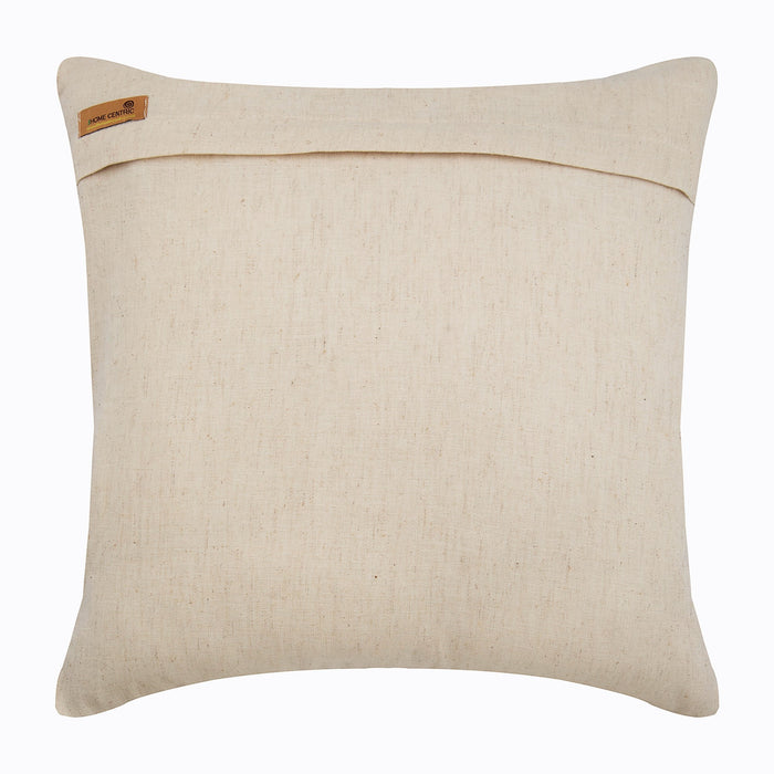 Silver Charmer - Beige Linen Decorative Euro Sham