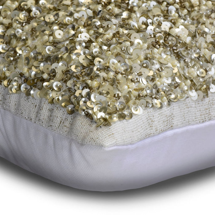 Silver Luminescence - Silver Faux Silk Lumbar Pillow Cover