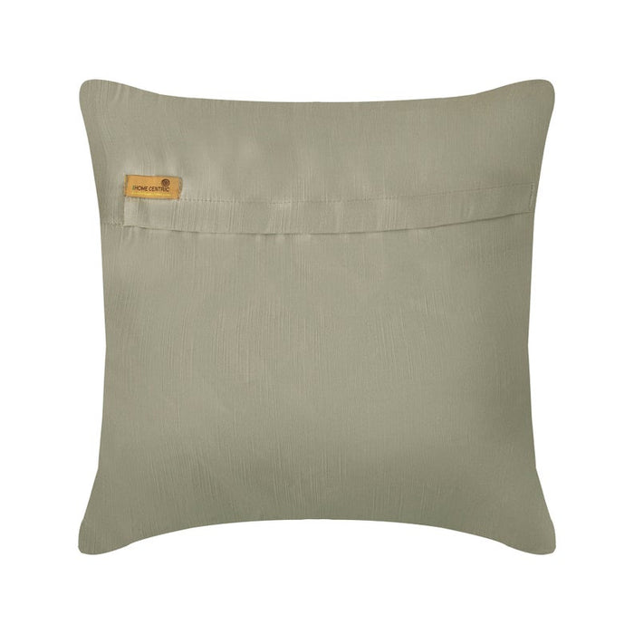 Silver Wave - Silver Grey Satin Throw Pillow Cover