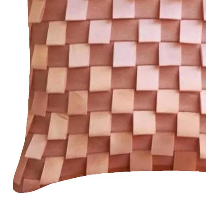 Soft Pink Dreams - Pink Faux Suede Throw Pillow Cover