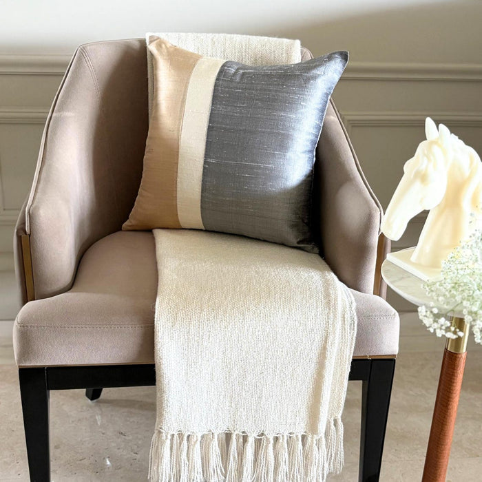 Splendour Gold Throw Pillow Cover