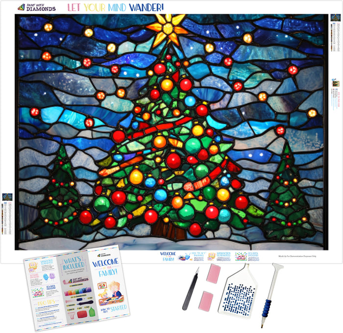 Stained Glass Christmas Tree of Lights
