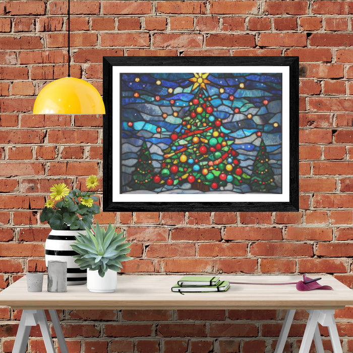 Stained Glass Christmas Tree of Lights