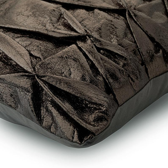 Stunning Charcoal Textured Throw Pillow Cover