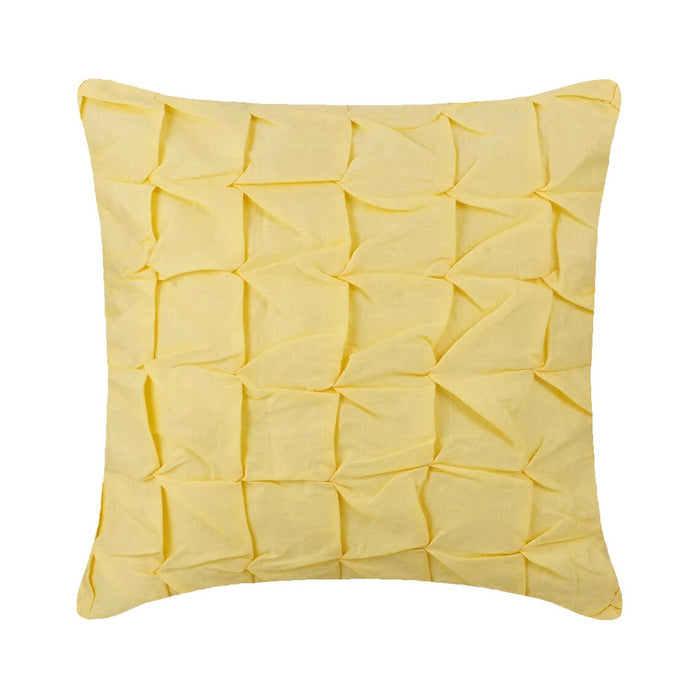 Summer Brewery - Yellow Cotton Linen Decorative Euro Sham