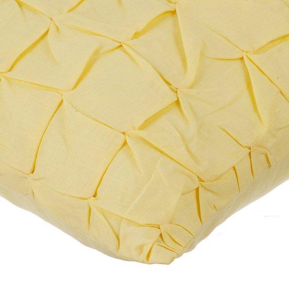 Summer Brewery - Yellow Cotton Linen Decorative Euro Sham