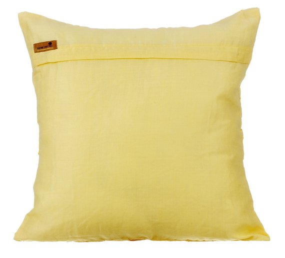 Summer Brewery - Yellow Cotton Linen Decorative Euro Sham