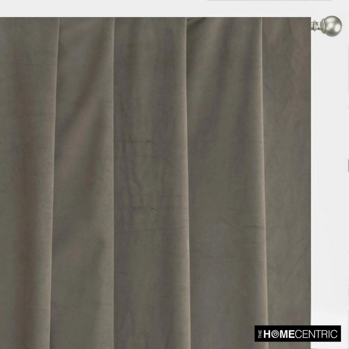 Taupe High Quality Plush Velvet Fabric by the Yard