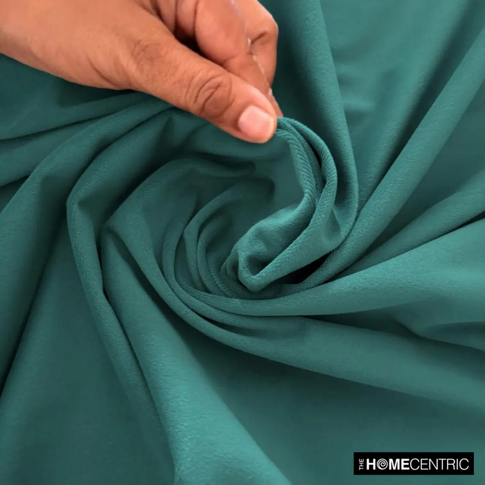 Teal Green High Quality Plush Velvet Fabric by the Yard