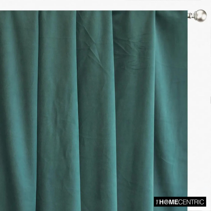 Teal Green High Quality Plush Velvet Fabric by the Yard