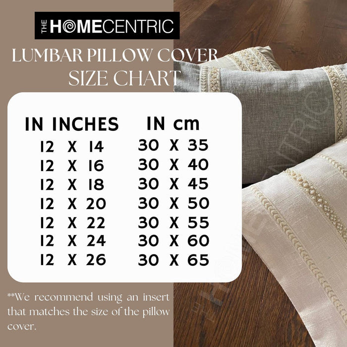 Threadwork - Blue Cotton Lumbar Pillow Cover