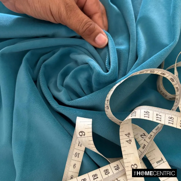 Turquoise High Quality Plush Velvet Fabric by the Yard