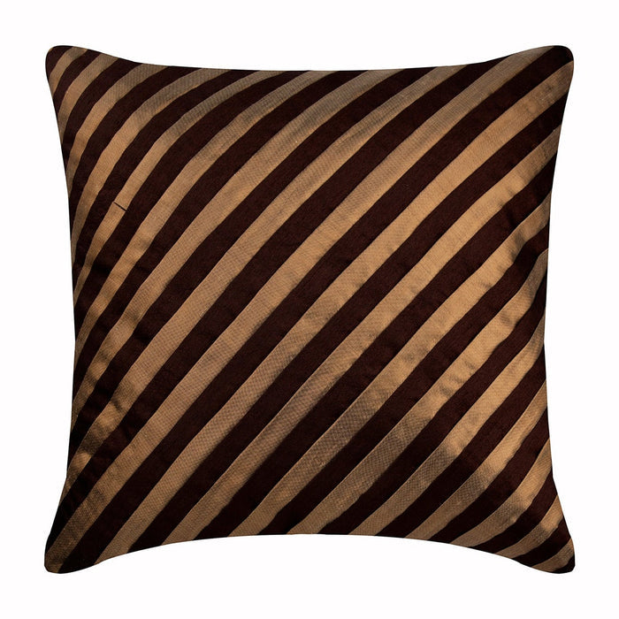 Unfolding Brown Antique - Brown Art Silk Throw Pillow Cover