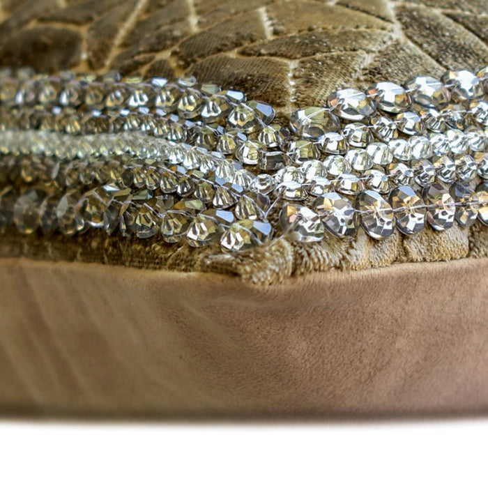 Velvet Fusion - Velvet Brown Decorative Bed Runner and Pillow Cover