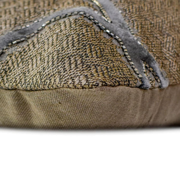 Velvet Interweave - Velvet Gray Decorative Bed Runner and Pillow Cover