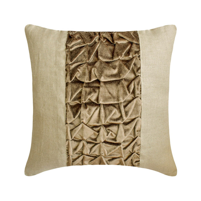 Velvet Twists - Velvet Brown Decorative Bed Runner and Pillow Cover