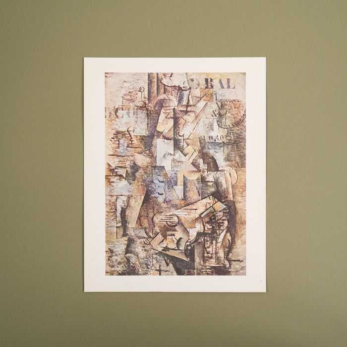 Vintage 1940s Braque "The Portuguese" Swiss Art Print