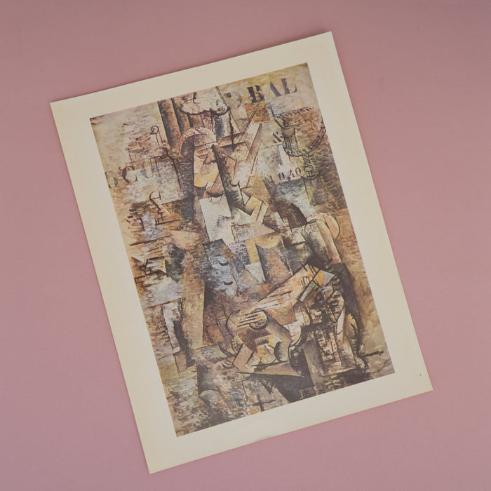 Vintage 1940s Braque "The Portuguese" Swiss Art Print