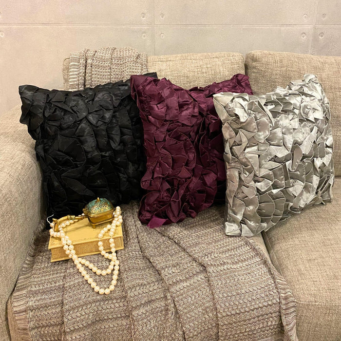 Vintage Vines - Vine Satin Throw Pillow Cover