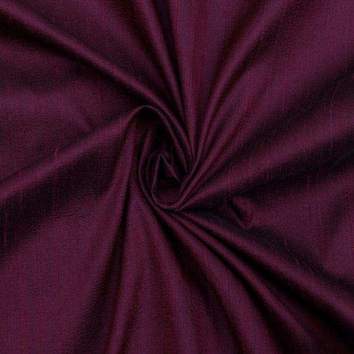Wine Silk Dupioni Fabric By The Yard