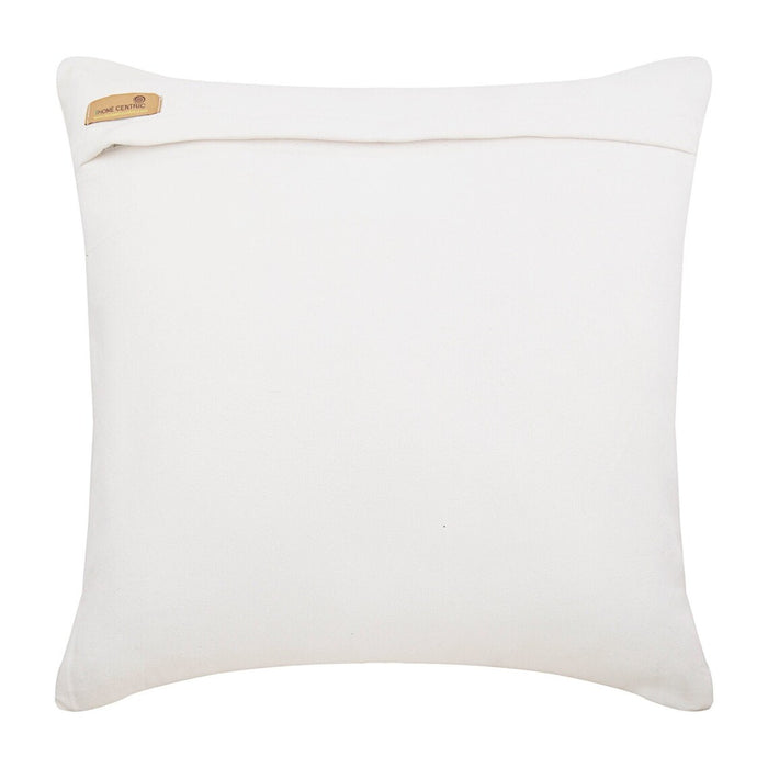 Winter Leaves - White Faux Suede Throw Pillow Cover